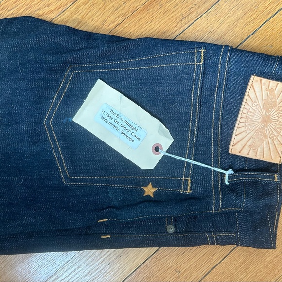 Bravestar Slim Straight 11.75 Cone Mills Stretch Selvage ‘Old Glory’ Jeans Denim